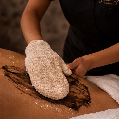 Savon noir Beldi et gommage au Gant kessa traditionnel